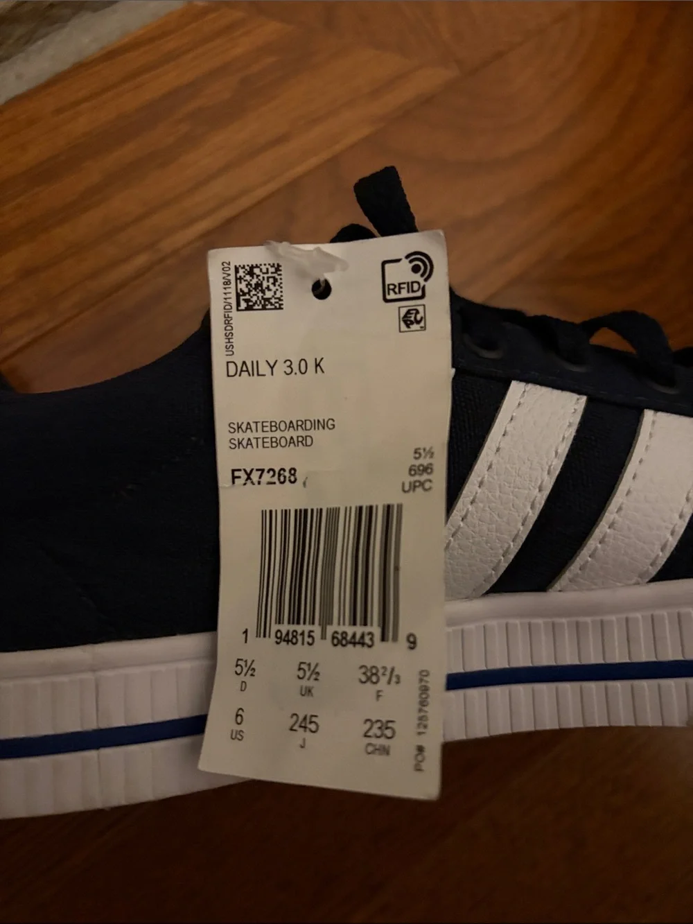 Adidas Daily 3.0 Navy Canvas Sneakers